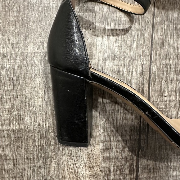 INC International Concepts Kivah Block Heels Open Toe Black Womens‎ Sz 9M - Picture 3 of 11
